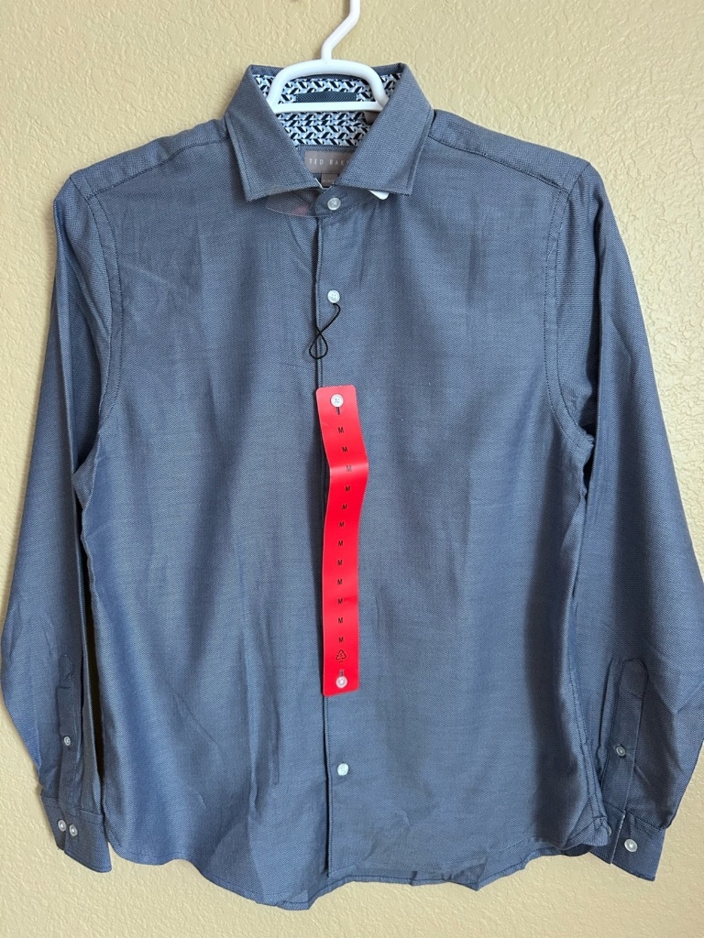 Ted Baker Blue Long Sleeve Button Down Dress Shirt